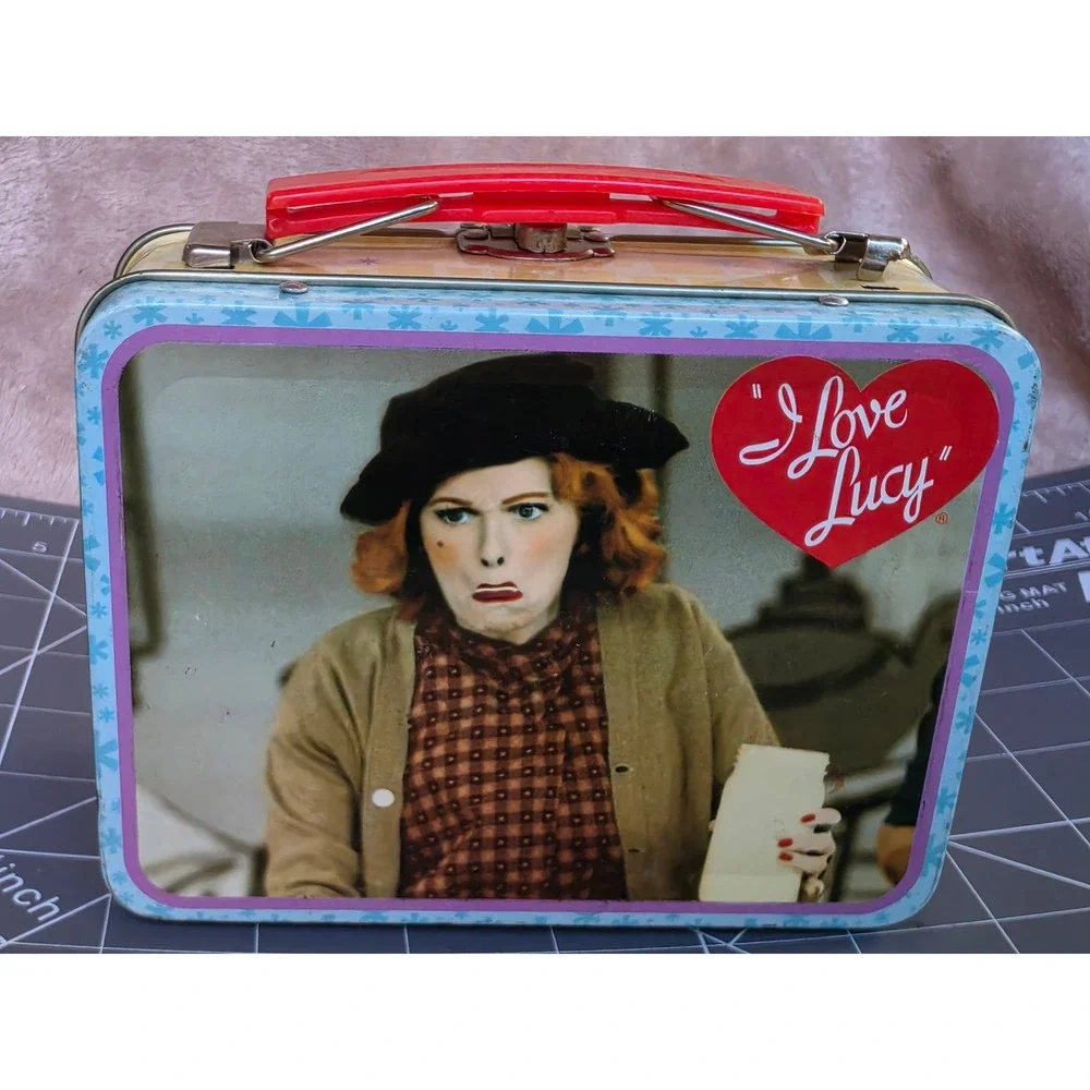 I Love Lucy Mini Tin Lunch Box Vitameatavegamin Ethel Retro Collectible Metal